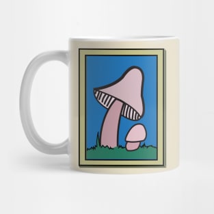 framed mushrooms Mug